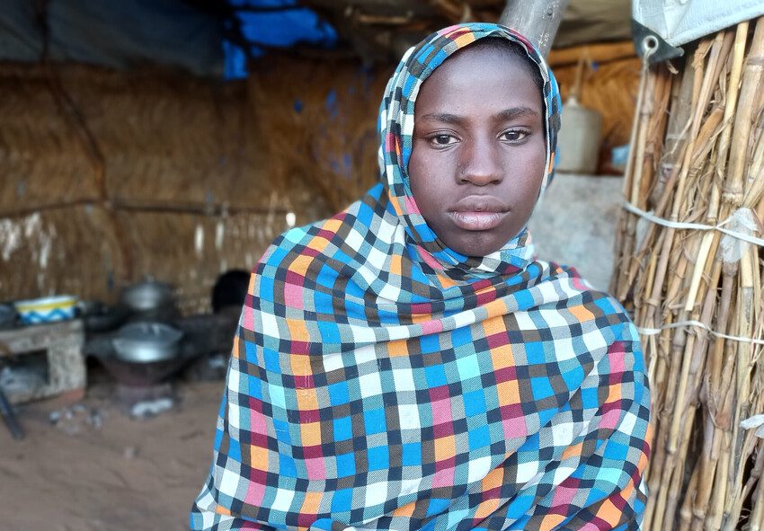 Mehad, 16, in Adre refugee camp in Chad