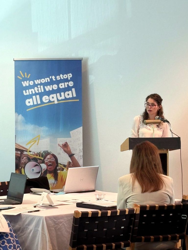 The author speaks at a panel at HLPF.