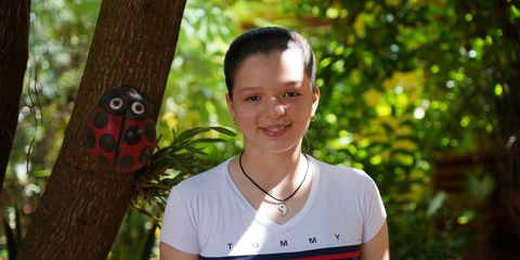 Luz vivió su primera menstruación con calma