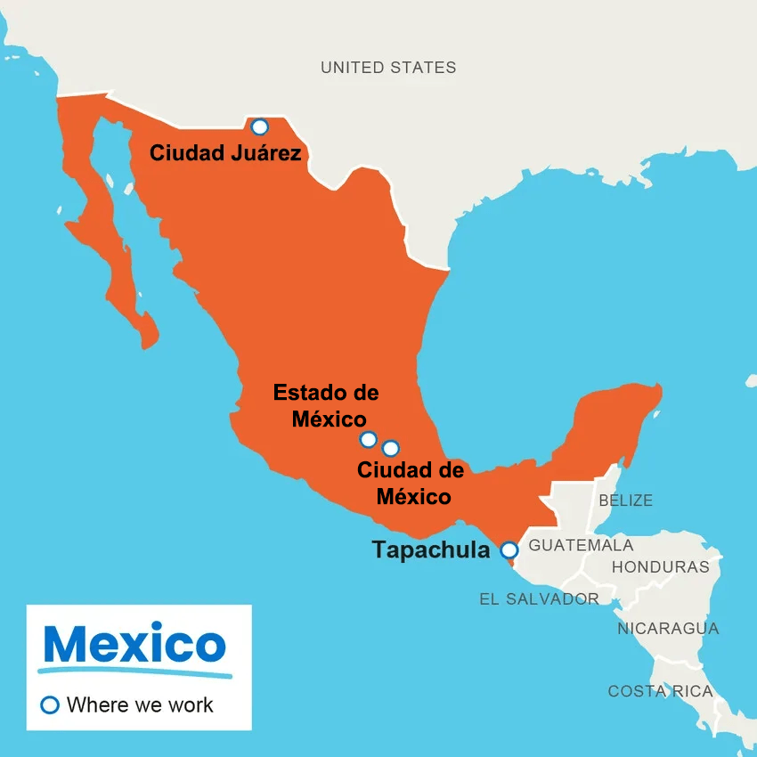 Map of where we work